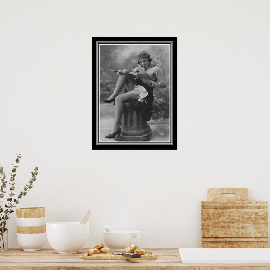 Roaring Twenties Flapper B&W Poster (Küche)