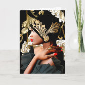 "Roaring Twenties Flapper Girl" Karte (Vorderseite)