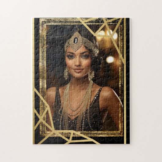 Roaring Twenties Flapper Jigsaw Puzzle (Vertikal)