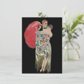 Roaring Twenties Gangster Party Flapper Einladung (Stehend Vorderseite)