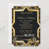 Roaring Twenties Gatsby Style Empfang Einladung (Vorderseite)