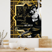 Roaring Twenties Gatsby Style Foto Booth Poster (Küche)