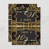 Roaring Twenties Gatsby Style Platzkarte Postkarte (Vorne/Hinten)