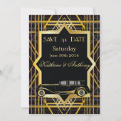 Roaring Twenties Gatsby Style Save the Date (Vorderseite)