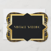 Roaring Twenties Gatsby Style Save the Date (Rückseite)
