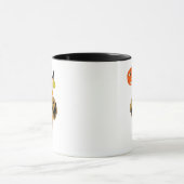 Roaring Twenties Girl mit Jack-o-Lantern Tasse (Zentrum)