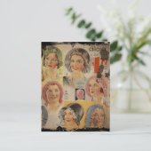 Roaring Twenties Hat-Werbung Postkarte (Stehend Vorderseite)