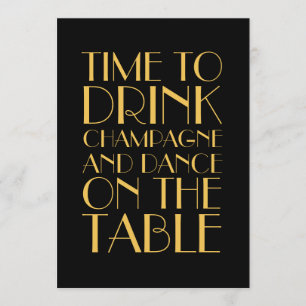 Roaring Twenties Hochzeitseinladung Einladung