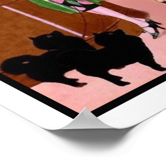 Roaring Twenties Ladys Fashion Poster (Ecke)