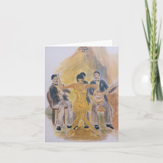 Roaring Twenties Note Card Design Karte (Vorderseite)