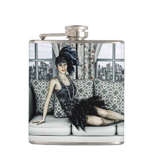 Roaring Twenties Vintag Retro 20. 30. Jahre Flachmann