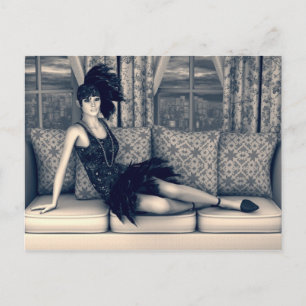Roaring Twenties Vintag Retro 20. 30. Jahre Postkarte