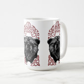 Roaring Viking Bear Kaffeetasse (VorderseiteRechts)