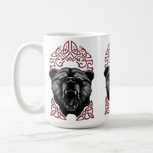 Roaring Viking Bear Kaffeetasse (Links)