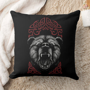 Roaring Viking Bear Kissen