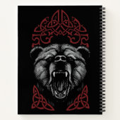 Roaring Viking Bear Notizblock (Rückseite)