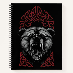 Roaring Viking Bear Notizblock