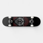 Roaring Viking Bear Skateboard (Horizontal)