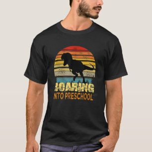 Roaring Vorschool Dinosaurier zurück zur Schule er T-Shirt