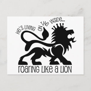 Roaring wie ein Löwe Postkarte