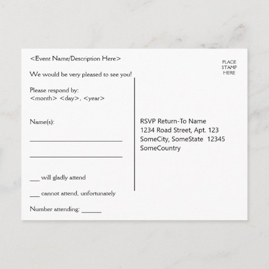 Roaring Zwanzig Look UAWG Postkarte (Rückseite)