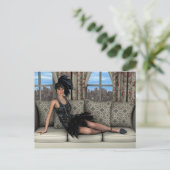 Roaring Zwanzig Postkarte (Stehend Vorderseite)