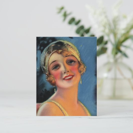 Roaring Zwanzig Postkarte (Stehend Vorderseite)