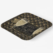 Roaring Zwanziger Neujahrssekt Pappteller (Gewinkelt)