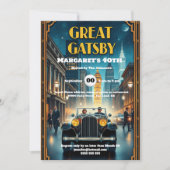 Roaring Zwanziger Retro-Dodge-Auto der 1920er Jahr Einladung (Vorderseite)