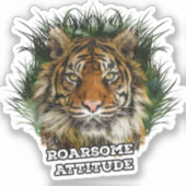 Roarsome Attitude Aufkleber (Vorderseite)