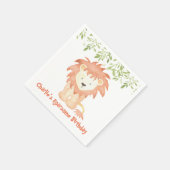 Roarsome Birthday Napkins Serviette (Ecke)