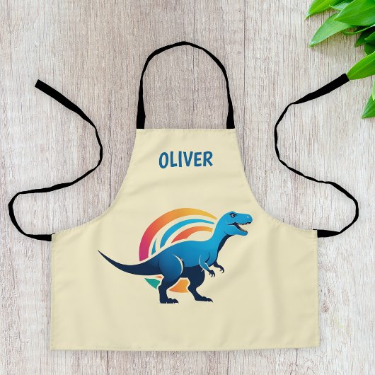 Roarsome Blue T-rex Personalisiert Schürze