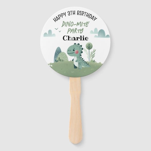 Roarsome Dino Birthday  Fächer (Vorderseite)