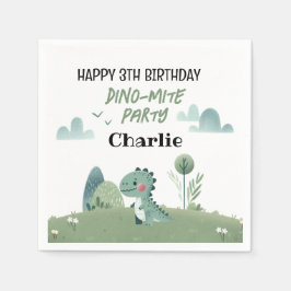 Roarsome Dino Birthday  Serviette