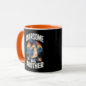Roarsome Dinosaur Big Brother Tasse (Vorderseite Links)