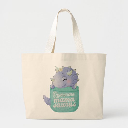 Roarsome Mamasaurus Jumbo Stoffbeutel (Vorne)