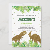 Roarsome Party Card für Jungs oder Mädchen Einladung (Vorderseite)