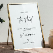 Roast a Marshmallow und Party| S'more Station Sign Poster