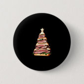 Roast Beef Sandwich Weihnachtsbaum Button (Vorderseite)