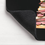 Roast Beef Sandwich Weihnachtsbaum Mousepad (Ecke)