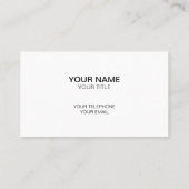 Roast Beef und Honey Ham Visitenkarte (Rückseite)