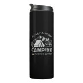 Roast & Roam-A Camping KaffeeAffäre Design Thermosbecher (Nach rechts gedreht)