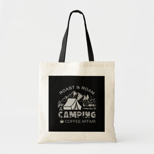 Roast & Roam-A Camping KaffeeAffäre Design Tragetasche (Vorne)