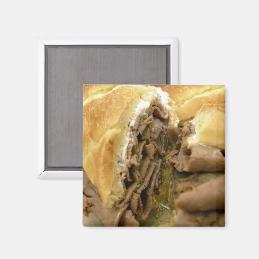 Roastbeef Sandwich mit cremigem Ziegenkäse Magnet (Vorderseite/Rückseite)