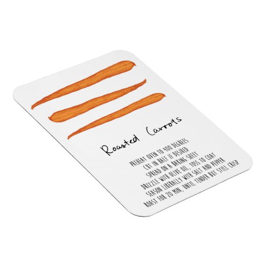 Roasted Carrots Recipe Magnet (Rechte Seite)