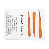 Roasted Carrots Recipe Magnet (Horizontal)