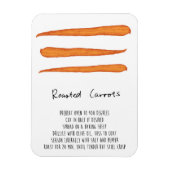 Roasted Carrots Recipe Magnet (Vertikal)