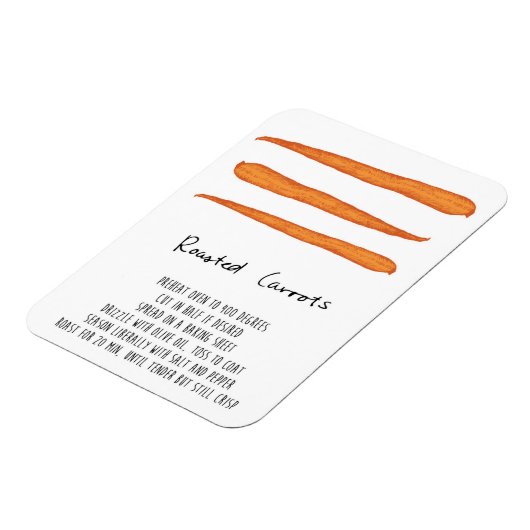 Roasted Carrots Recipe Magnet (Linke Seite)