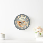 Roasted Coffee Runde Wanduhr (Zuhause)