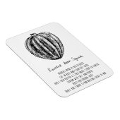 Roastes Acorn Squash Recipe Magnet (Rechte Seite)